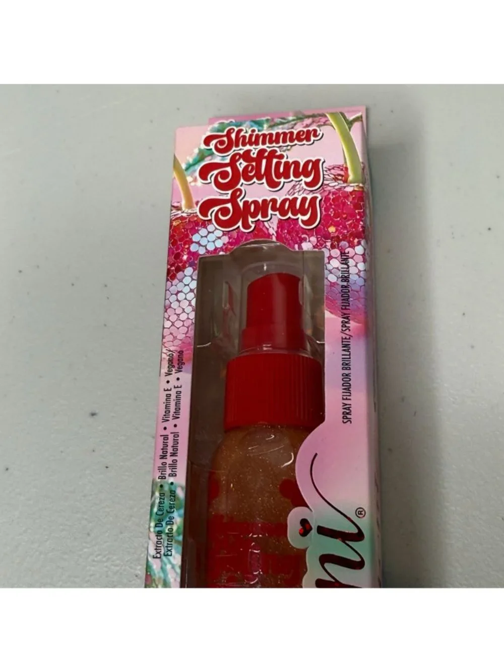 Ioni Shimmer Setting Spray Maraschino Cherry Vegan Glow Natural Shine
